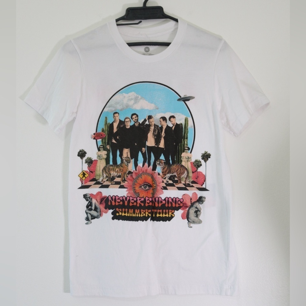 OneRepublic Never Ending Summer Tour 2022 Graphic T-Shirt White size Small
